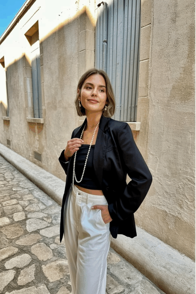 woman in an Elegant dressy separates